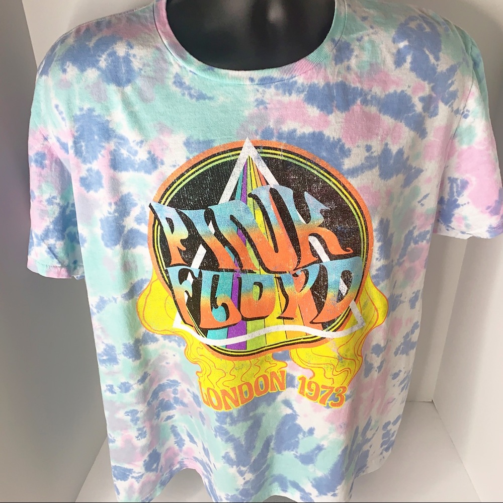Pink Floyd London 1973 Tie Dye Tee Shirt - Picture 2 of 10